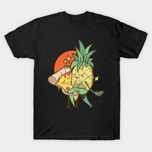 Pizza and Pineapple T-Shirt by EarlAdrian